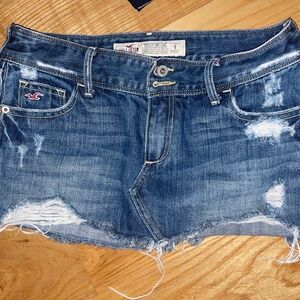 Y2K Hollister denim micro mini skirt